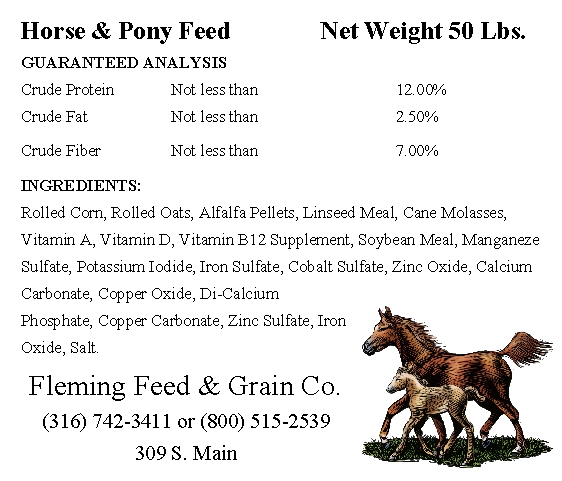 horsefeed labels - Avery 5664 C